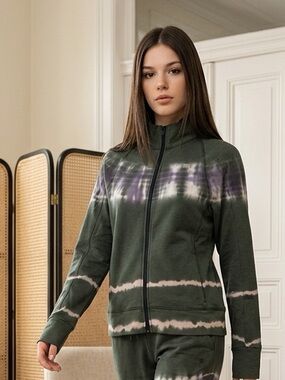 NWT Dolan Women’s site Dye Full Zip Infracycle Jacket - Olive Green - Size Small